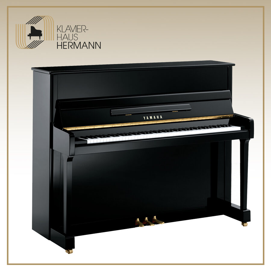 Yamaha Klavier P116 in schwarz mit einer hohe Tonqualität.